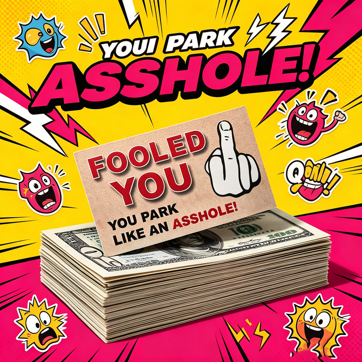 Fooled You Parking Prank Cards