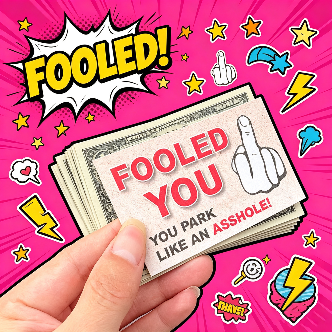 Fooled You Parking Prank Cards