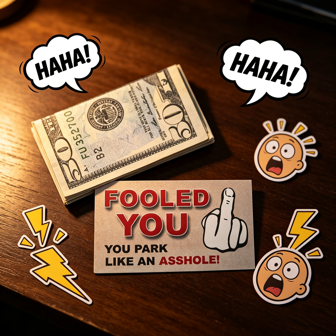 Fooled You Parking Prank Cards