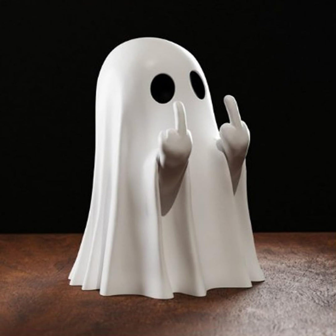 Halloween middle finger ghost