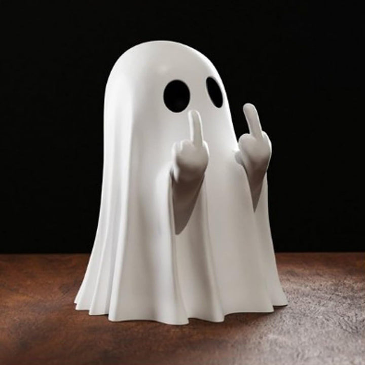 Halloween middle finger ghost