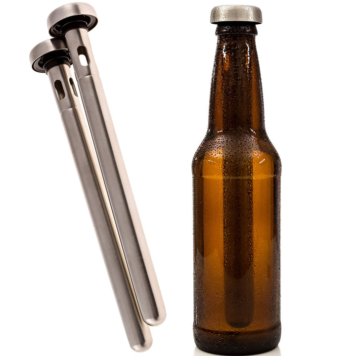 Stainless steel beverage ice sticks