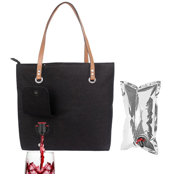 Portable insulated wine bag