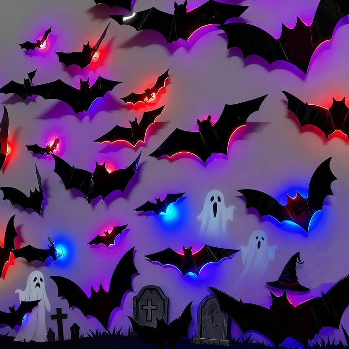 3D Halloween Bat Wall Stickers