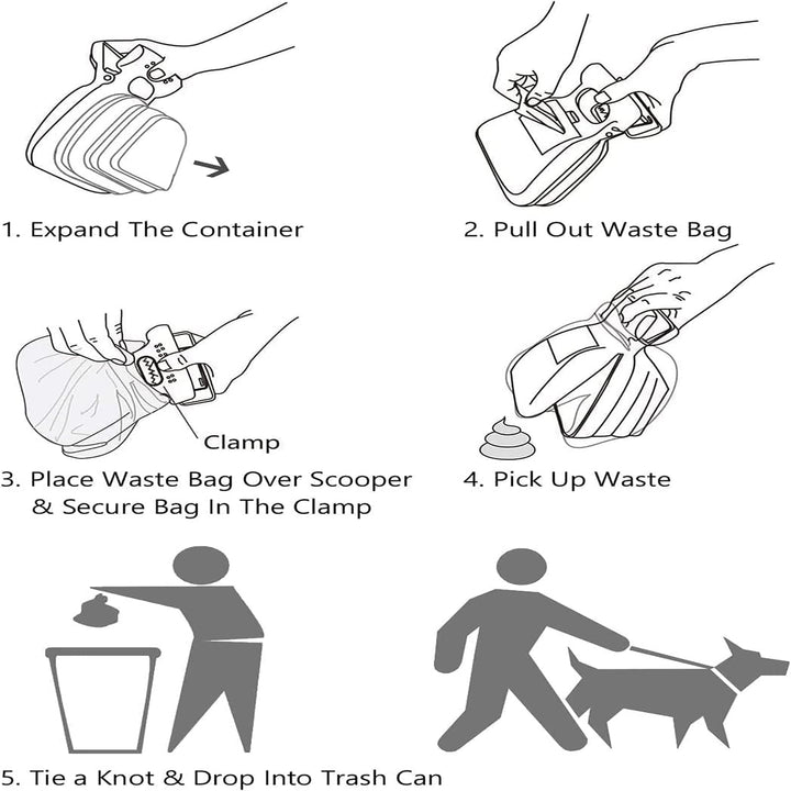 Portable dog poop catcher