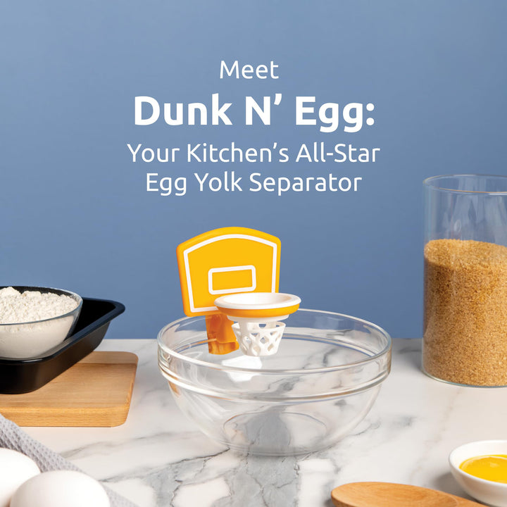 Basketball hoop egg white separator