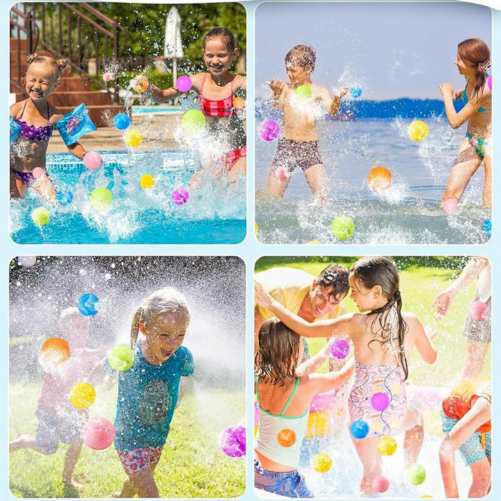 Silicone magnetic water balls