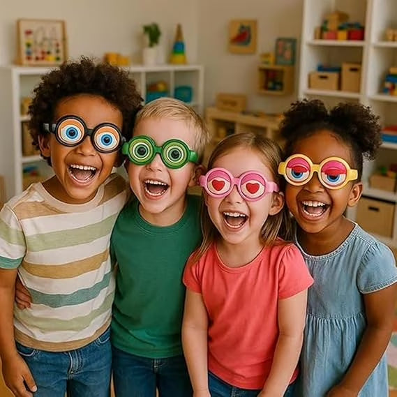 Funny winking glasses toy