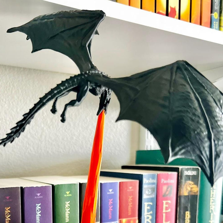 Dragon Flame Book Corner Bookshelf Decoration
