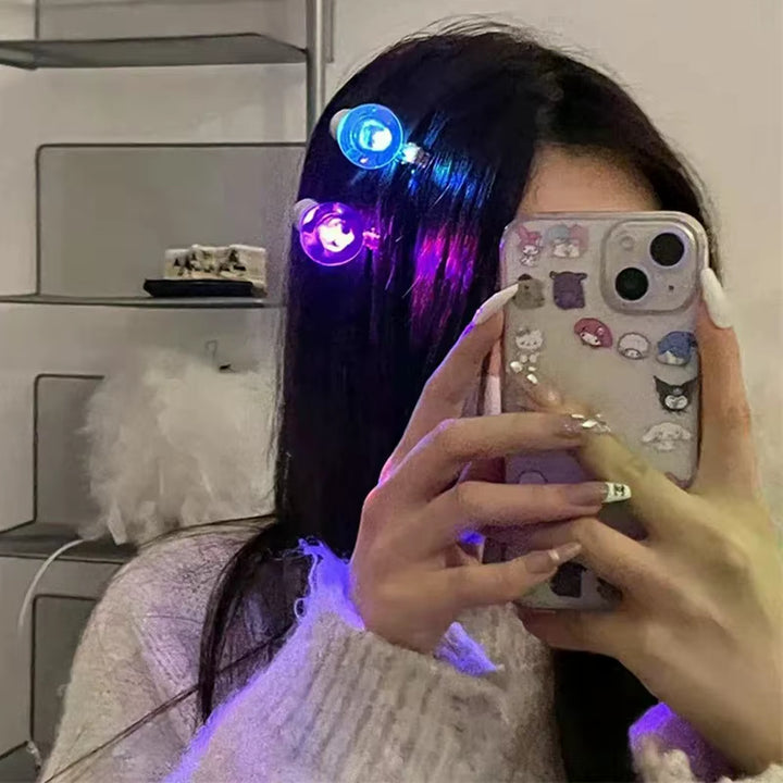 Light bulb hair clip