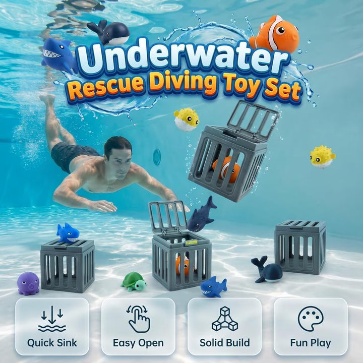 Water game animal cages