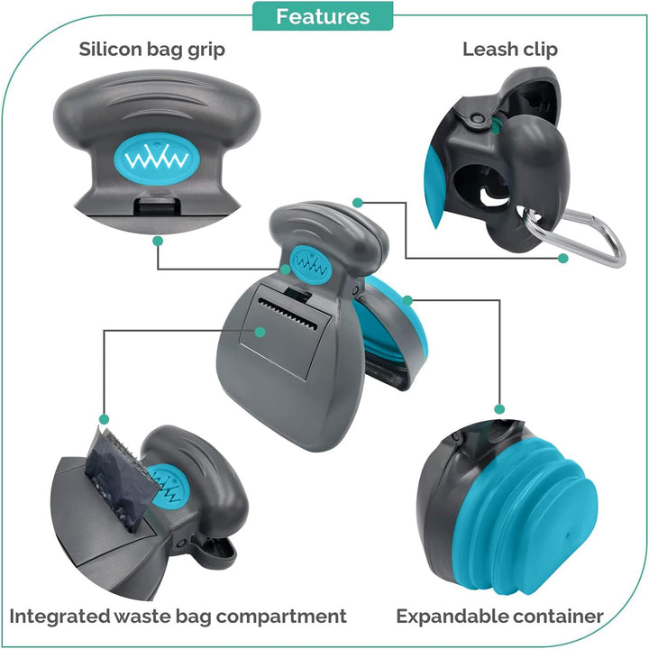Portable dog poop catcher