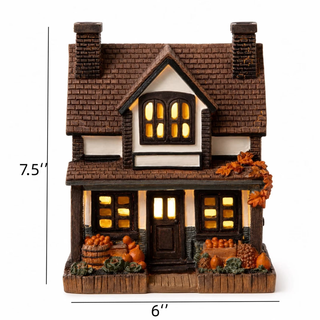 Autumn Harvest Themed Glowing House Set