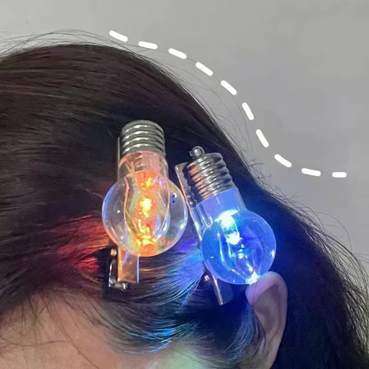 Light bulb hair clip