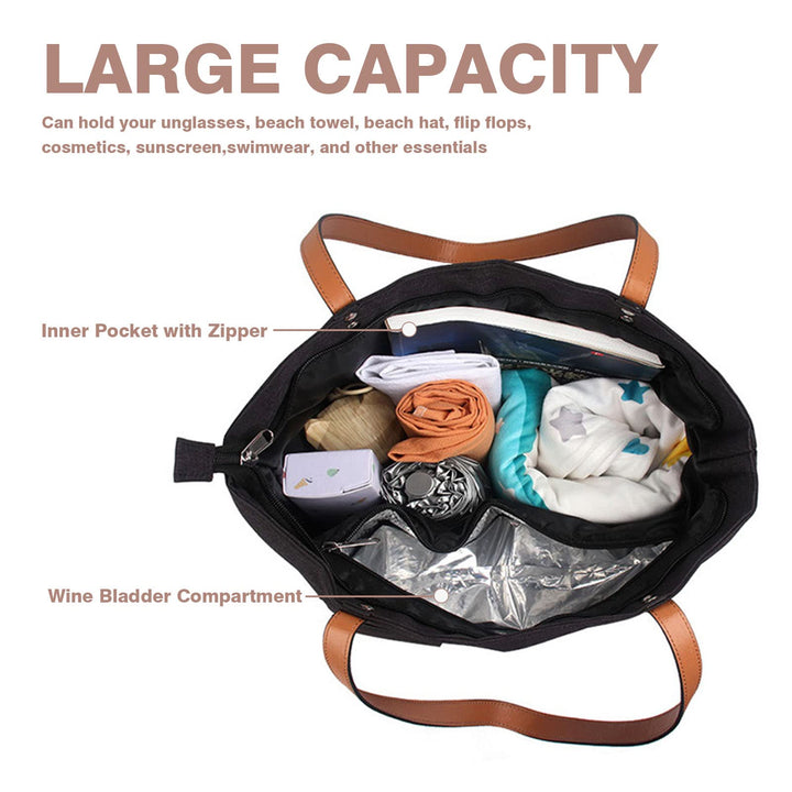 Portable insulated wine bag
