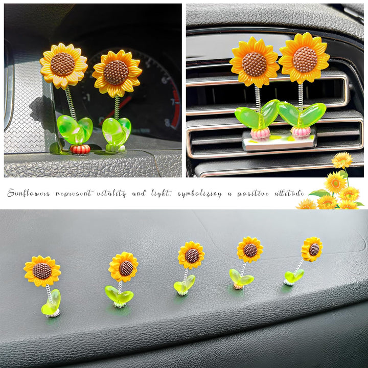 Cute Sunflower Car Ornament
