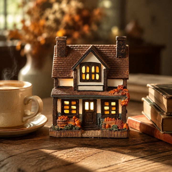 Autumn Harvest Themed Glowing House Set