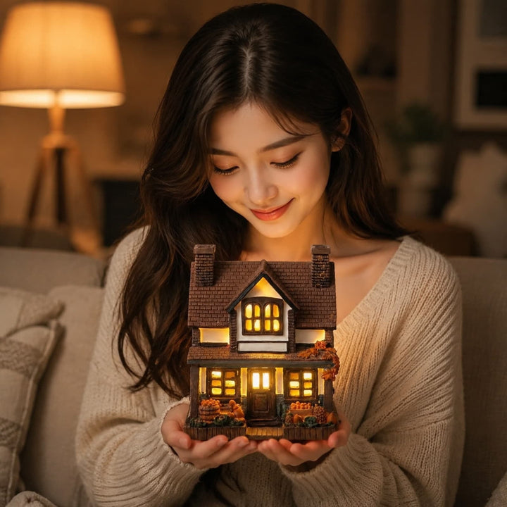 Autumn Harvest Themed Glowing House Set