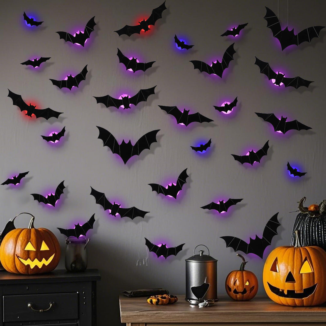 3D Halloween Bat Wall Stickers
