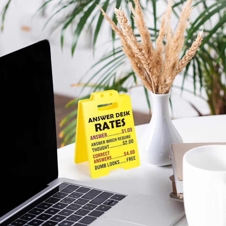 Fun desktop Q&amp;A warning signs