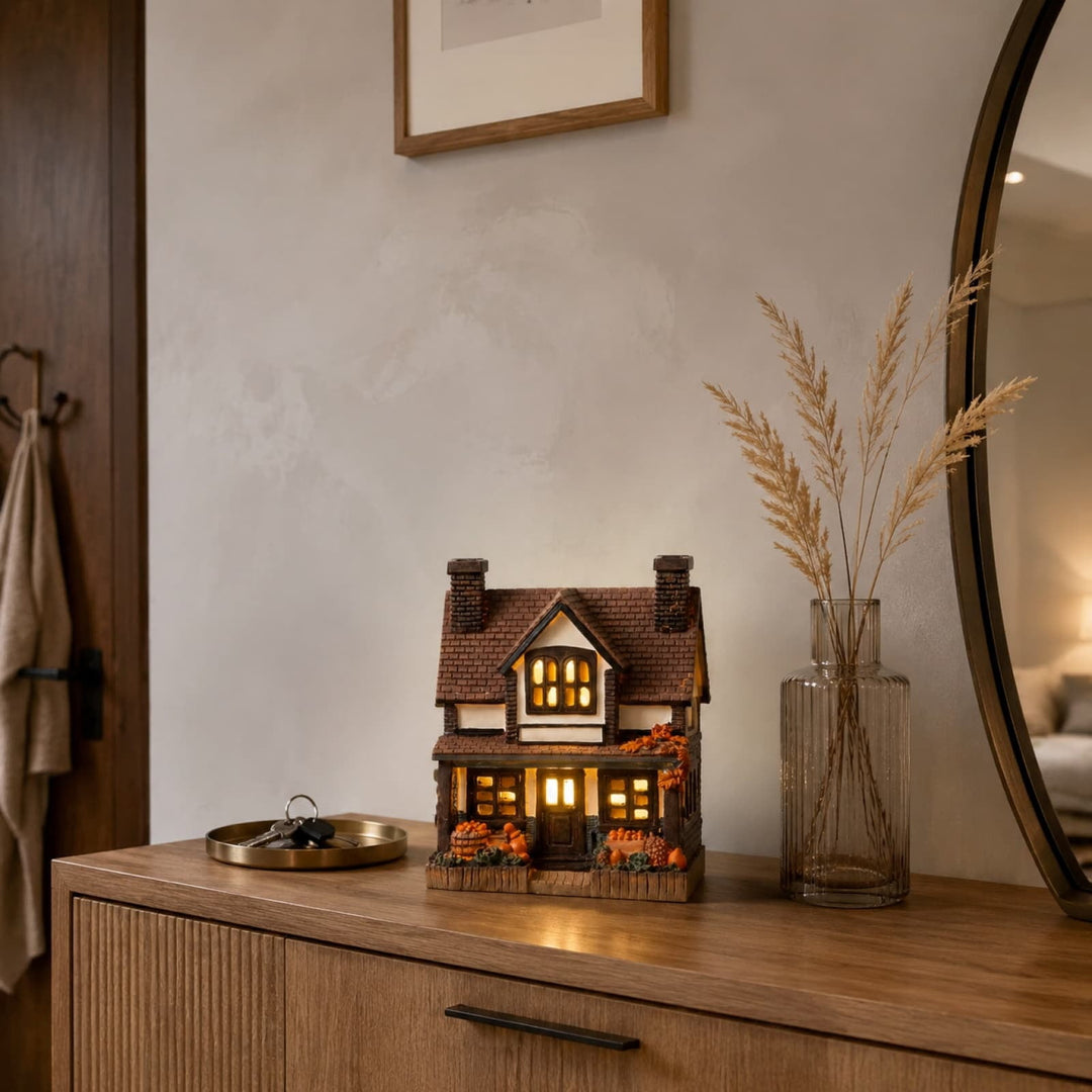 Autumn Harvest Themed Glowing House Set