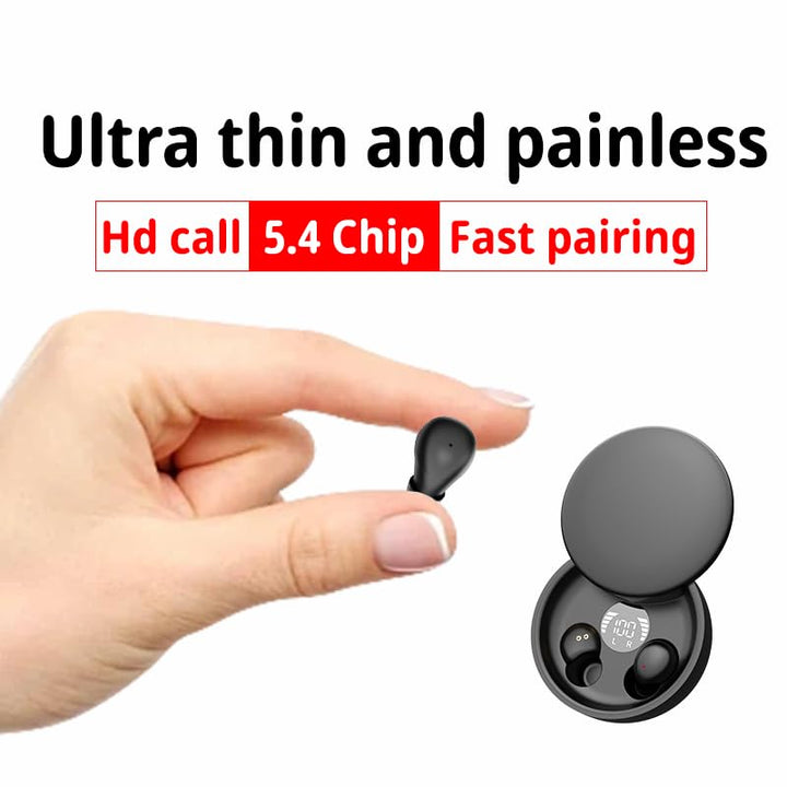 Invisible noise nancelling wireless bluetooth headphones