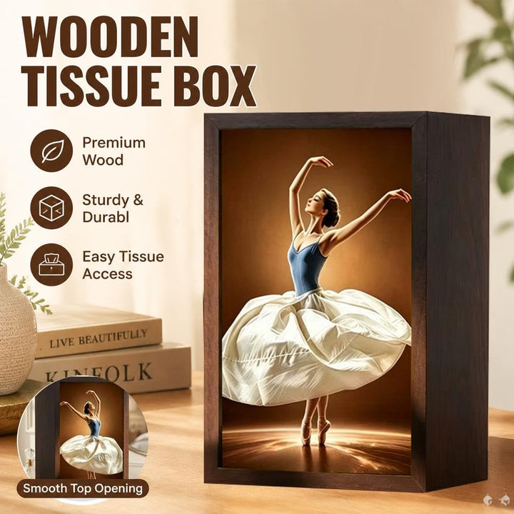 Elegant Ballet-Style Tissue Box