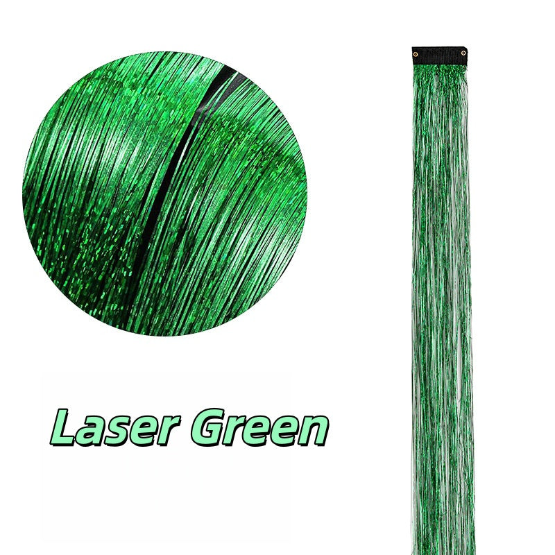 Highlight Glitter Tinsel Hair Extensions Clip