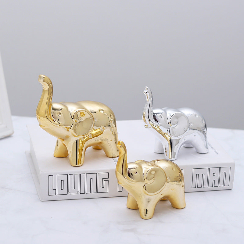 Ceramic elephant figurine