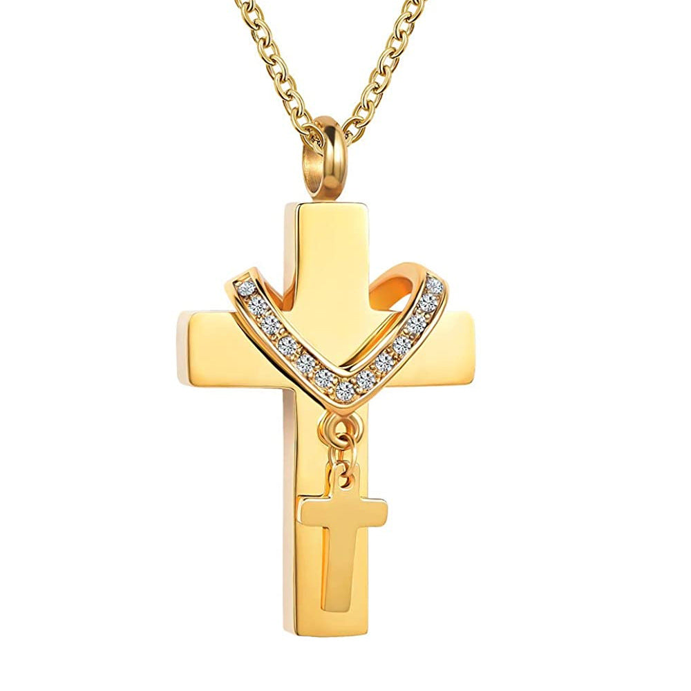 Cross Urn Necklace