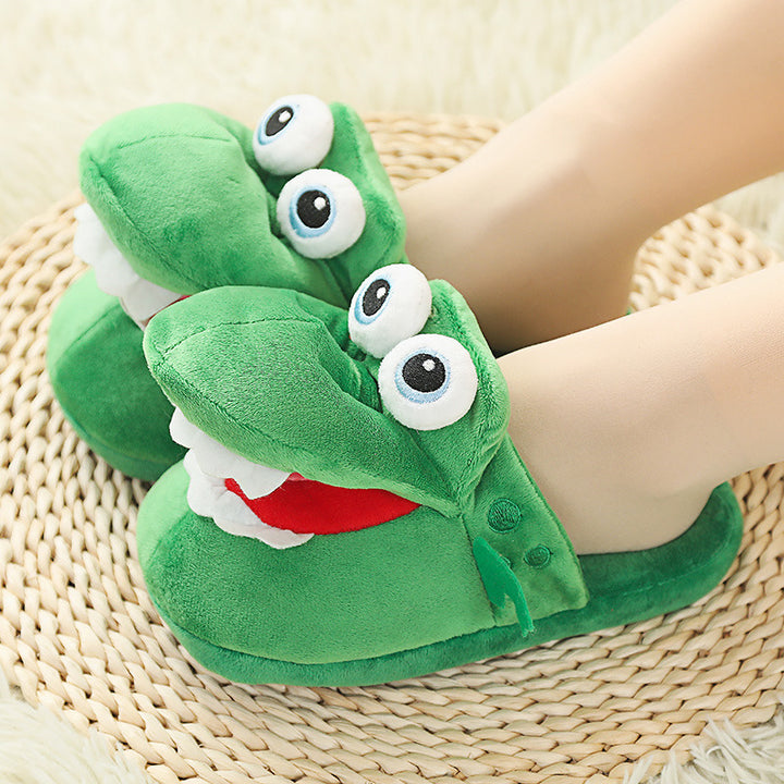 Funny crocodile slippers