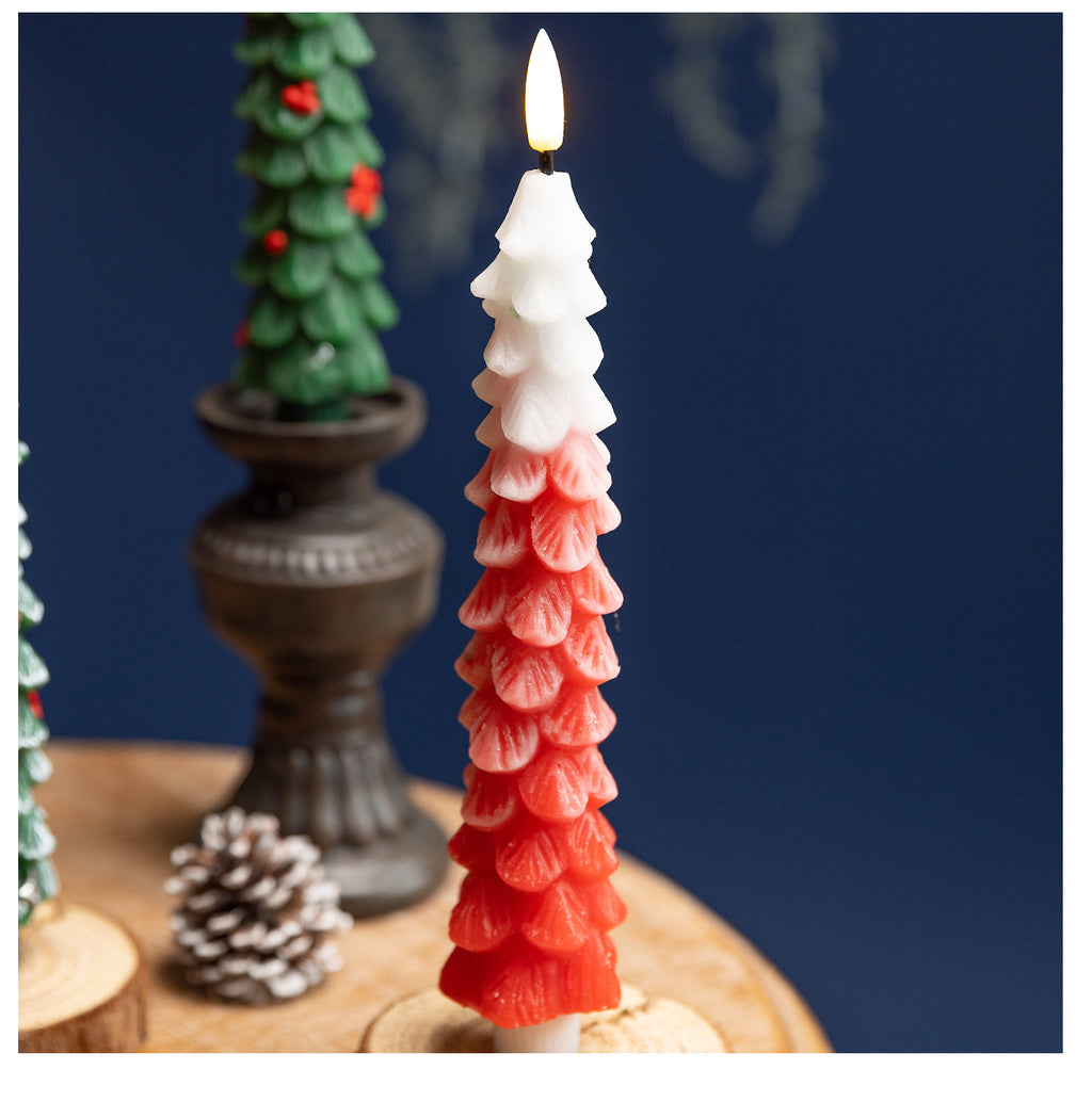 LED Christmas Tree Candle Set (with Remote Control)