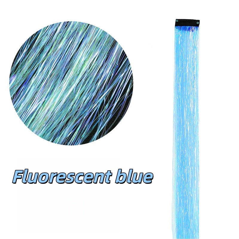 Highlight Glitter Tinsel Hair Extensions Clip