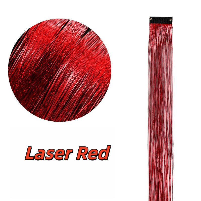 Highlight Glitter Tinsel Hair Extensions Clip
