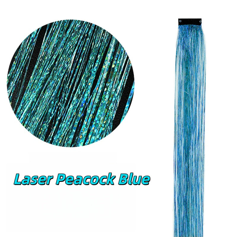 Highlight Glitter Tinsel Hair Extensions Clip