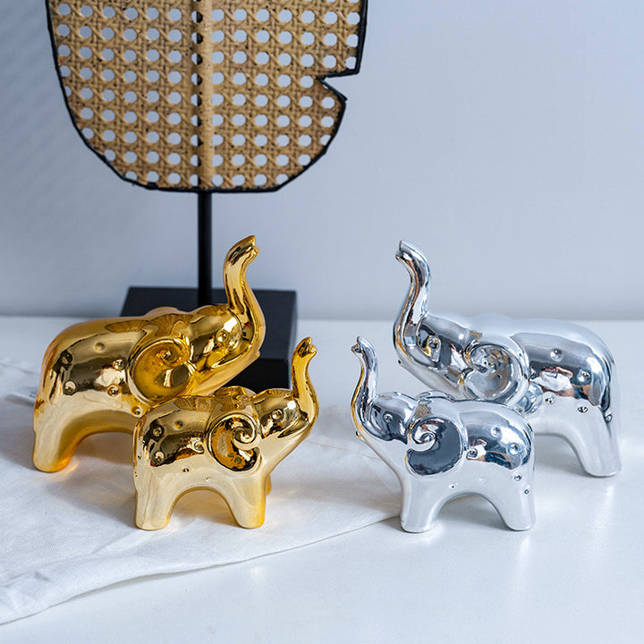 Ceramic elephant figurine