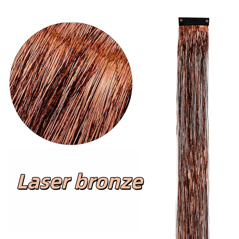 Highlight Glitter Tinsel Hair Extensions Clip