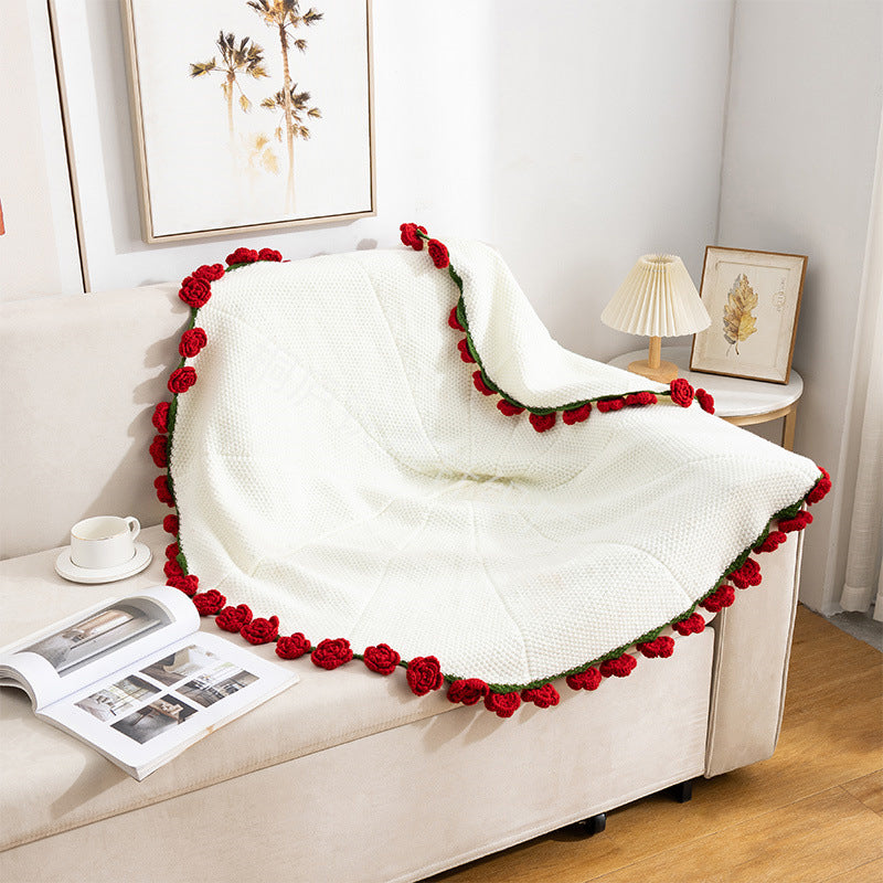 Handmade DIY flower bouquet blanket