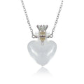 Clear Heart Perfume Bottle Necklaces
