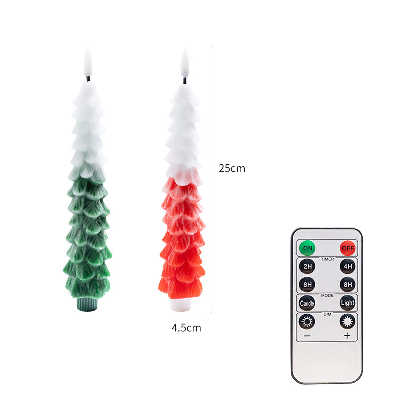 LED Christmas Tree Candle Set (with Remote Control)
