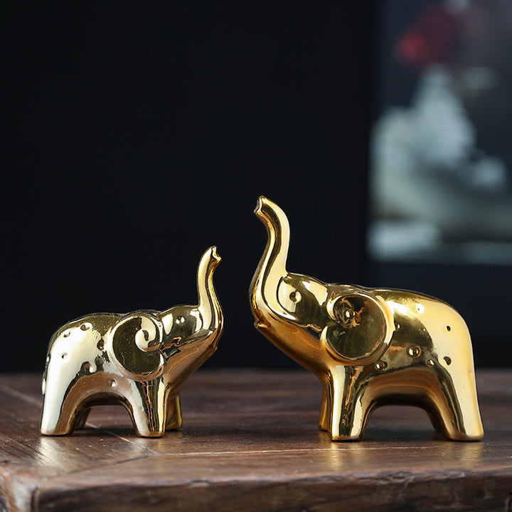 Ceramic elephant figurine