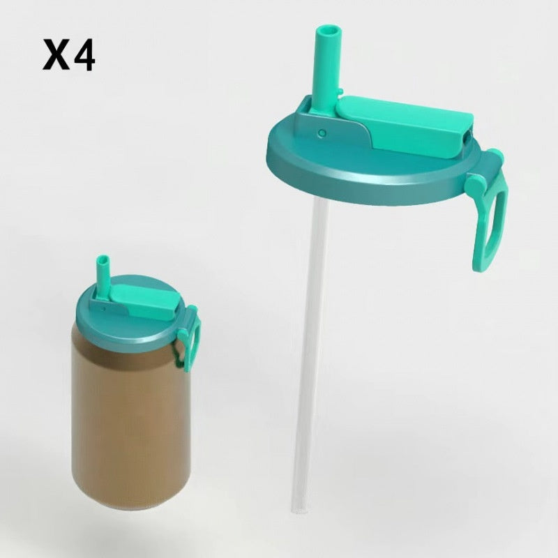 Soda Can Lids with Straw