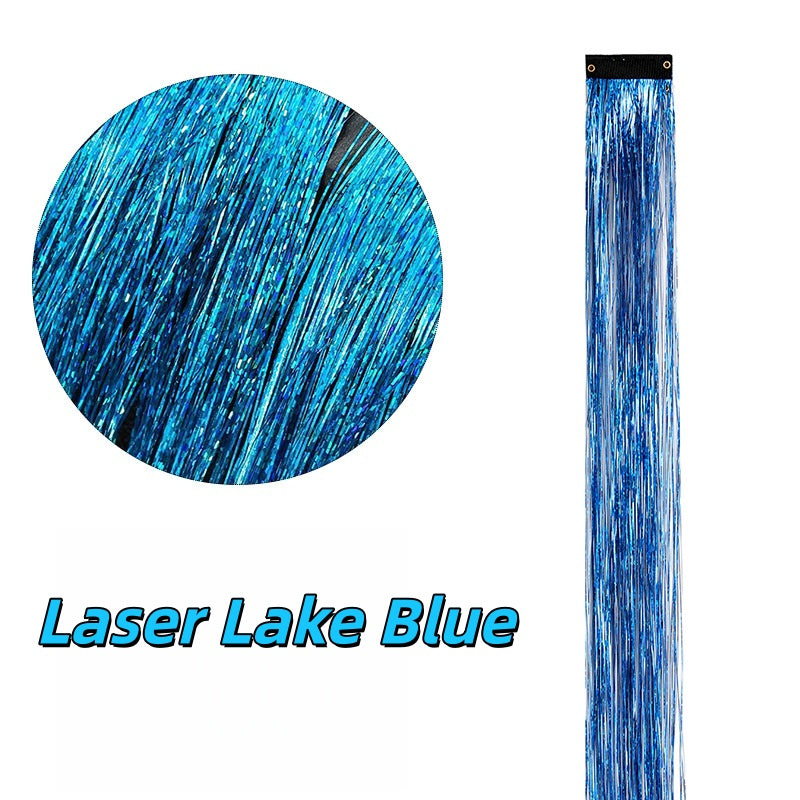 Highlight Glitter Tinsel Hair Extensions Clip