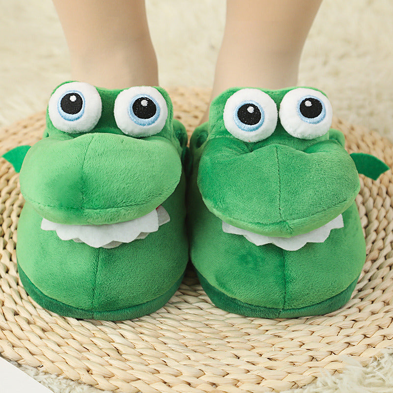 Funny crocodile slippers