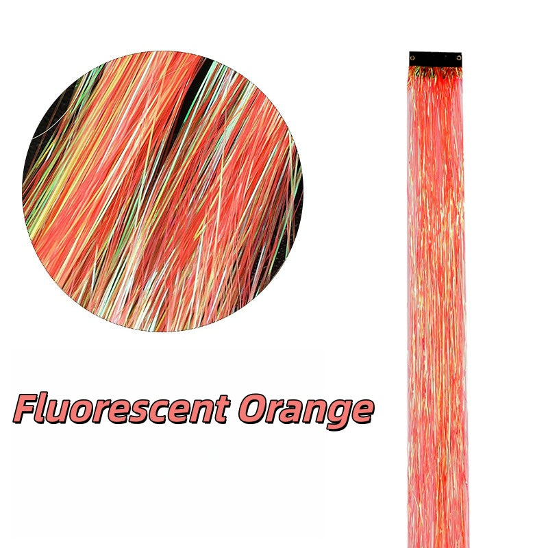Highlight Glitter Tinsel Hair Extensions Clip