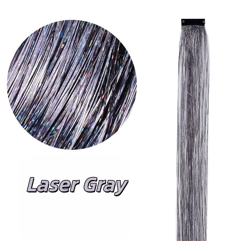 Highlight Glitter Tinsel Hair Extensions Clip