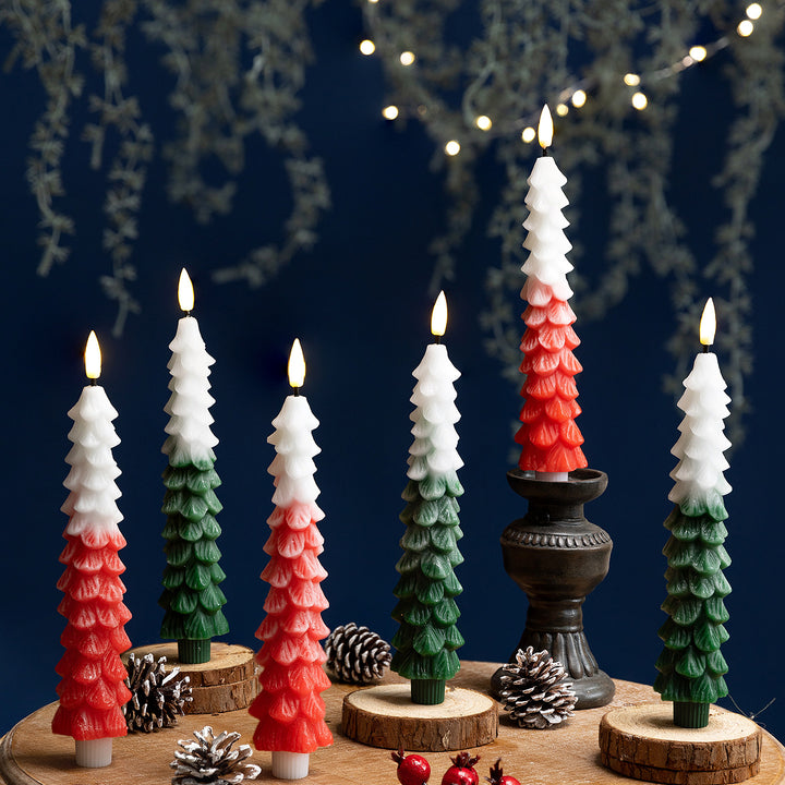 LED Christmas Tree Candle Set (with Remote Control)