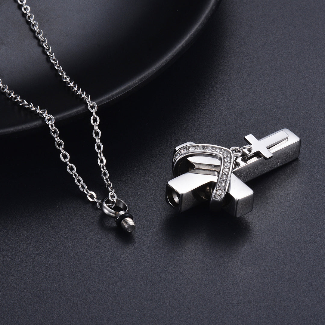 Cross Urn Necklace