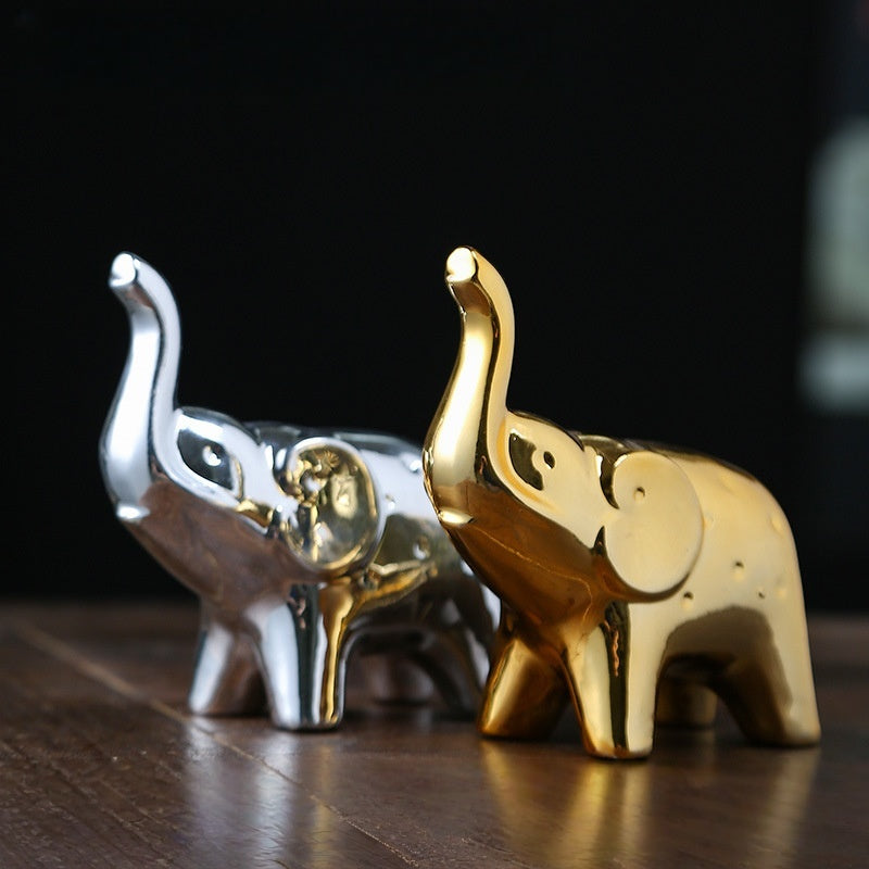 Ceramic elephant figurine
