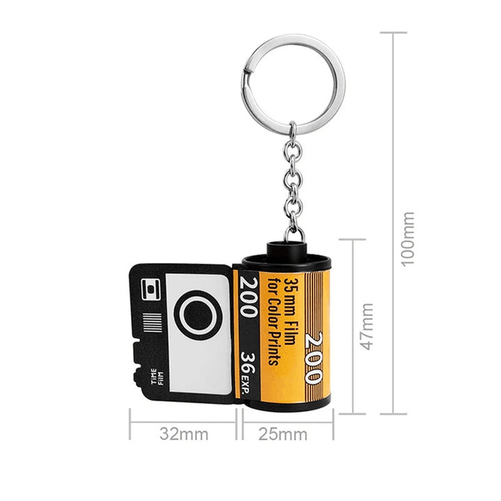 Personalized Photos Film Roll Keychain